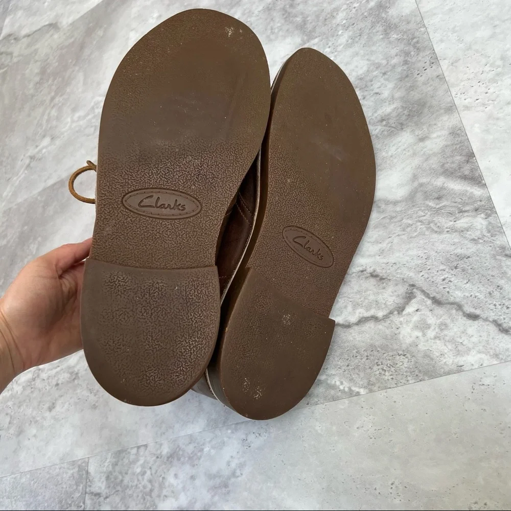 Clarks Bushacre 3 Chukka Boot Size‎ 10.5 15522 Brown Leather Shoes
